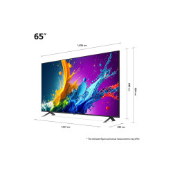 65 Inch LG QNED AI QNED80 4K Smart TV AI Magic remote HDR10 webOS24 - 65QNED80T6B