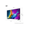 65 Inch LG QNED AI QNED80 4K Smart TV AI Magic remote HDR10 webOS24 - 65QNED80T6B