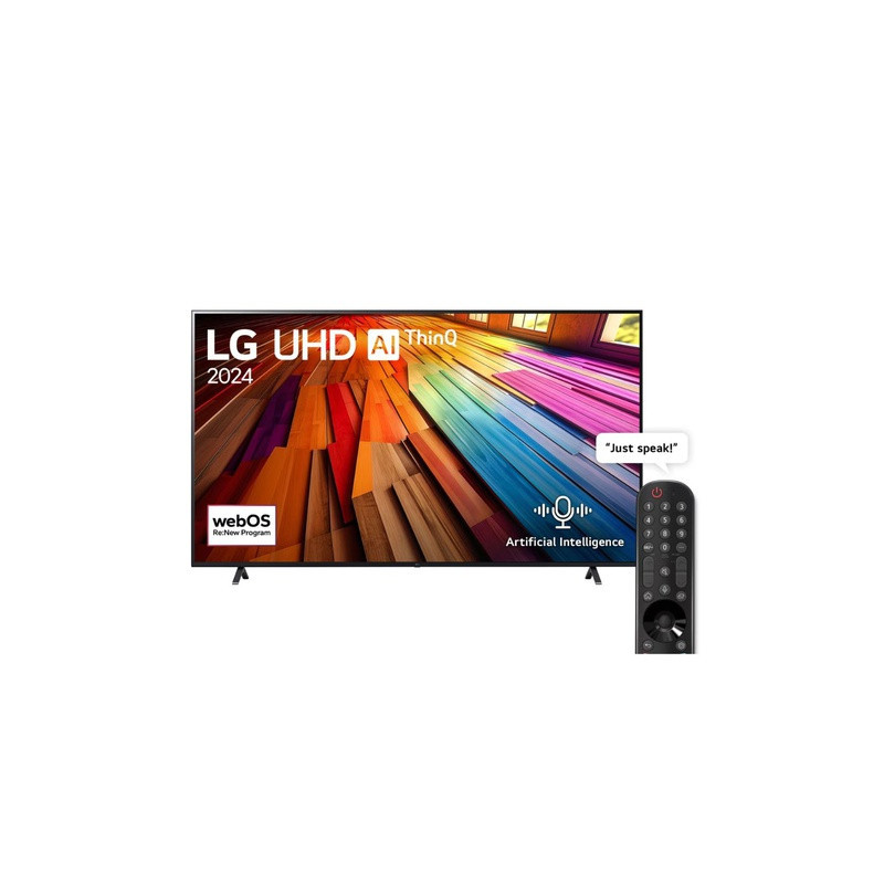 LG 75" 75UT80006LB UHD AI UT80 4K Smart TV AI Magic remote HDR10 webOS24 LG 75" 75UT80006LB UHD AI UT80 4K Smart TV AI Magic remote HDR10 webOS24