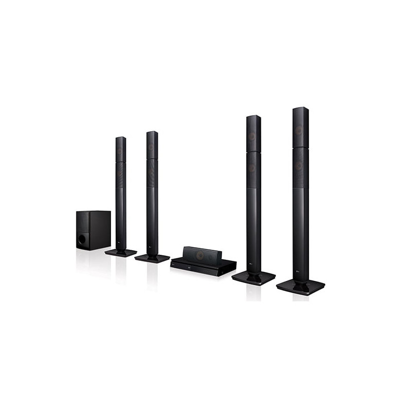 LG LHD-657 1000W RMS 5.1CH DVD HOME THEATER SYSTEM 4 TALLBOYS BLUETOOTH