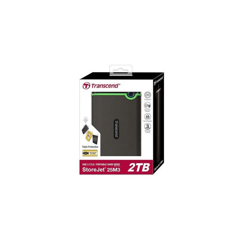 Transcend StoreJet 2TB Portable Hard Drive Transcend StoreJet 2TB Portable Hard Drive