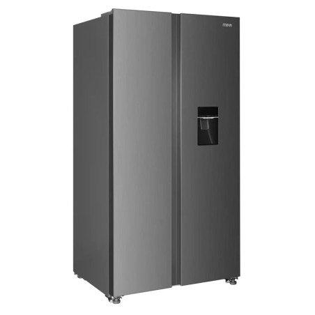 MIKA Fridge, 595L, 2 Door Side By Side, No Frost, INVERTER Compressor, Inox Line Brush MRNF2DW595XLBV