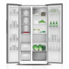 MIKA Fridge, 595L, 2 Door Side By Side, No Frost, INVERTER Compressor, Inox Line Brush MRNF2DW595XLBV