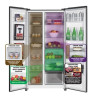 MIKA Fridge, 595L, 2 Door Side By Side, No Frost, INVERTER Compressor, Inox Line Brush MRNF2DW595XLBV