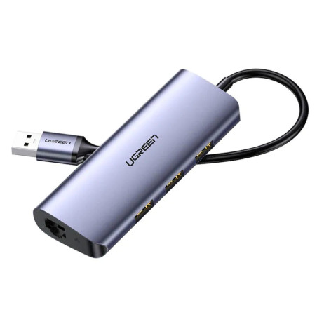 UGREEN CM475 Type C -to 3*USB HUB+ Gigabit Converter