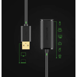 UGREEN US121 USB 2.0 Male to USB A Female Active Extension Cable with Chipset 15M