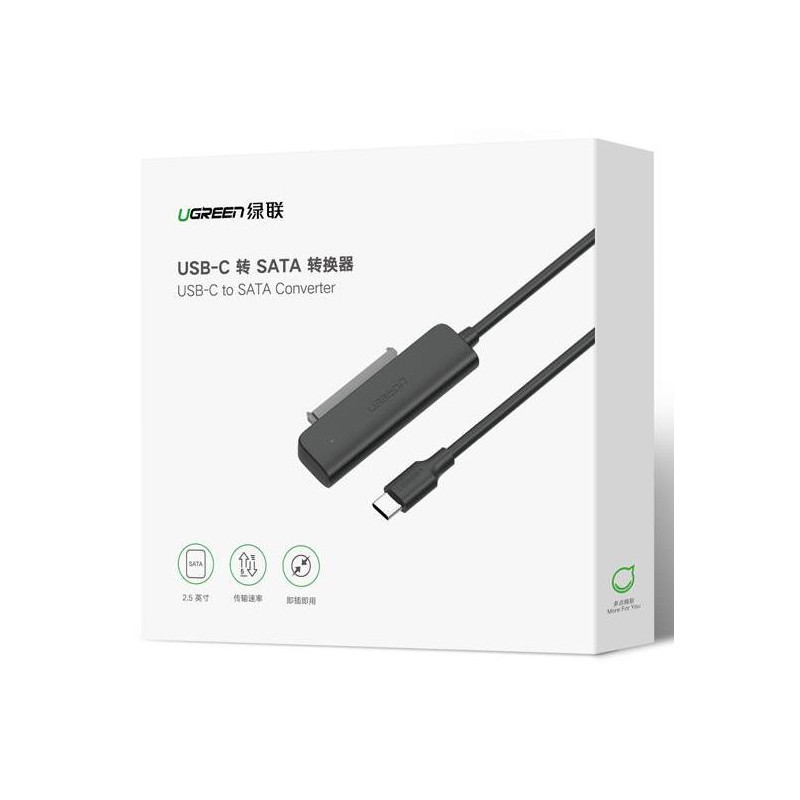 UGREEN CM321 USB-C 3.1 to SATA Adapter Cable for 2.5“ Drive UGREEN CM321 USB-C 3.1 to SATA Adapter Cable for 2.5“ Drive