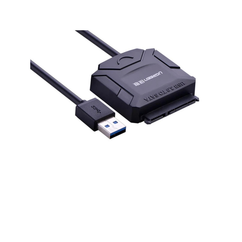 UGREEN CR108 USB 3.0 A To 3.5''/2.5" SATA Adapter Cable with DC 12V 2A Power Adapter UGREEN CR108 USB 3.0 A To 3.5''/2.5" SATA Adapter Cable with DC 12V 2A Power Adapter