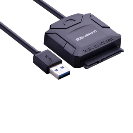 UGREEN CR108 USB 3.0 A To 3.5''/2.5" SATA Adapter Cable with DC 12V 2A Power Adapter