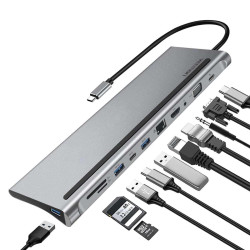 VEN THTHC (replaces THOHAH) Vention USB-C MULTI-FUNCTIONAL 11 in 1 DOCKING STATION