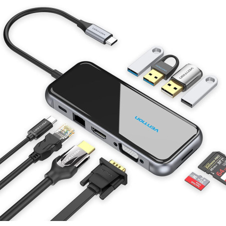 VEN TFGHB Vention USB-C MULTI-FUNCTIONAL 10 in 1 DOCKING STATION