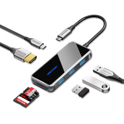 VEN TOJHB Vention  USB-C MULTI-FUNCTIONAL 7 in 1 DOCKING STATION
