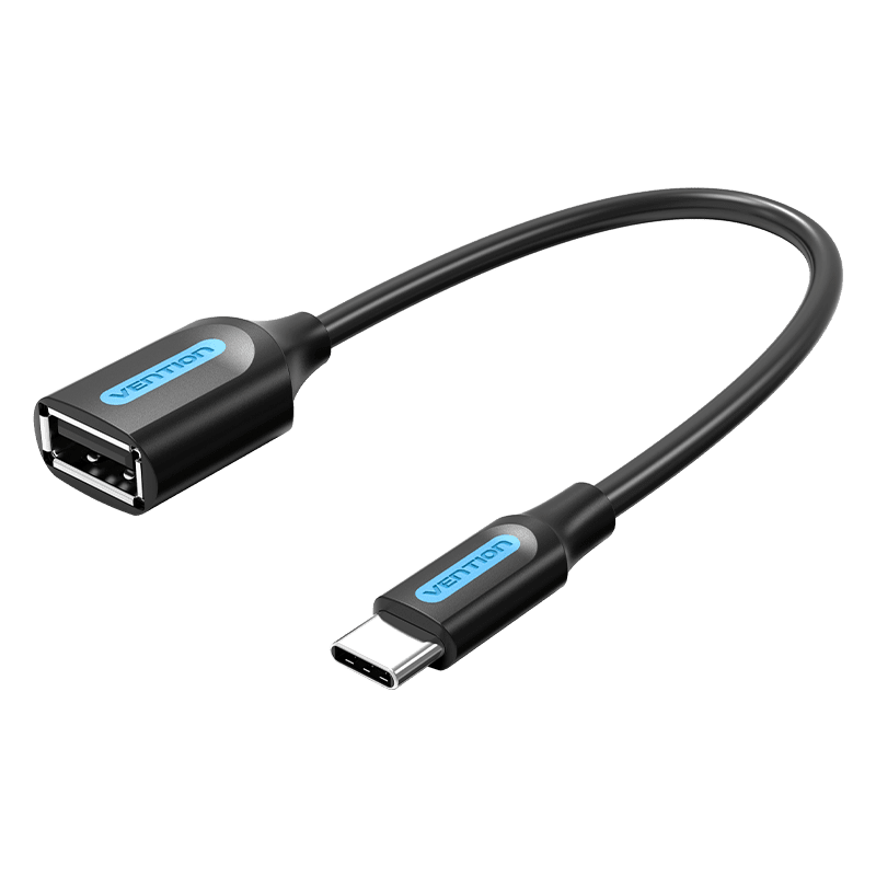 VEN CCSBB Vention USB C Male to USB 2.0 A Female OTG cable 0.15M Black PVC Type VEN CCSBB Vention USB C Male to USB 2.0 A Female OTG cable 0.15M Black PVC Type