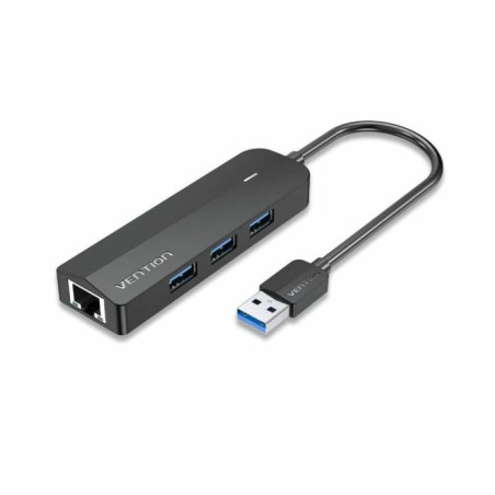 VEN CHNBB Vention 3 PORTS USB 3.0 HUB 0.15M with LAN Black