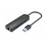VEN CHNBB Vention 3 PORTS USB 3.0 HUB 0.15M with LAN Black