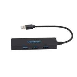 VEN CHLBDA Vention 4-Port USB 3.0 Hub With Power Supply 0.5M Black