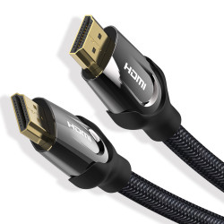 VEN AASBH Vention Nylon Braided 4K Flat HDMI Cable 2M Zinc Alloy Type