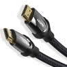 VEN AASBH Vention Nylon Braided 4K Flat HDMI Cable 2M Zinc Alloy Type