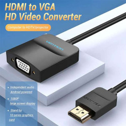 VEN 42154 Vention HDMI to VGA Converter 0.15M Black