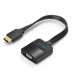 VEN ACIBB Vention Flat HDMI to VGA Converter 0.15M Black