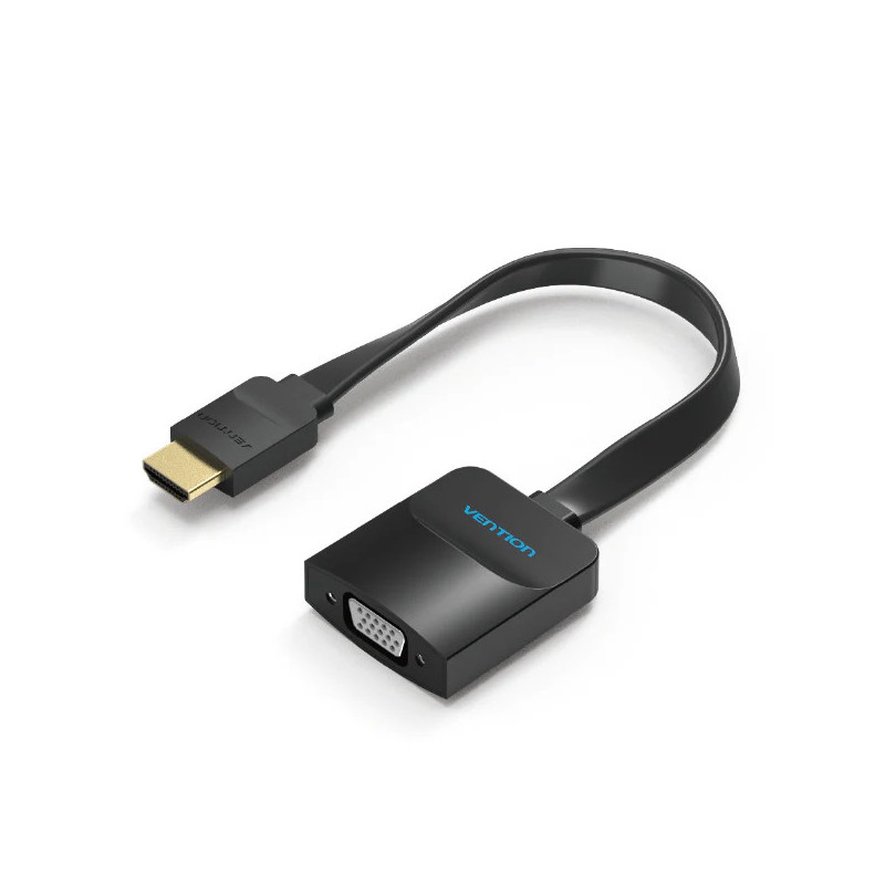 VEN ACIBB Vention Flat HDMI to VGA Converter 0.15M Black VEN ACIBB Vention Flat HDMI to VGA Converter 0.15M Black