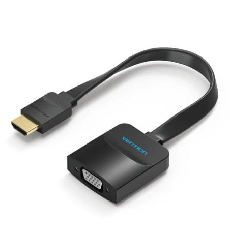VEN ACIBB Vention Flat HDMI to VGA Converter 0.15M Black