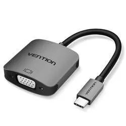 VEN AFVHB Vention HDMI to HDMI+VGA Converter 0.15M Gray Metal Type
