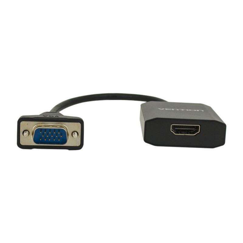 VEN ACEB0 Vention VGA to HDMI Converter 0.15M Black Metal Type VEN ACEB0 Vention VGA to HDMI Converter 0.15M Black Metal Type