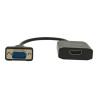 VEN ACEB0 Vention VGA to HDMI Converter 0.15M Black Metal Type