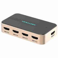 VEN ACDG0 Vention HDMI Switcher 5 In 1 Out Gold