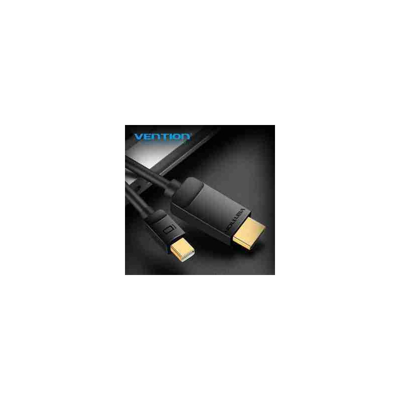 VEN HABBG Vention Mini DisplayPort to HDMI Cable 1.5M Black VEN HABBG Vention Mini DisplayPort to HDMI Cable 1.5M Black