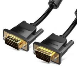 VEN DAEBG Vention VGA(3+6) Male to Male Cable with ferrite cores 1.5M Black