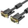 VEN DADBL Vention VGA(3+9) Male to Male Cable 10M Black