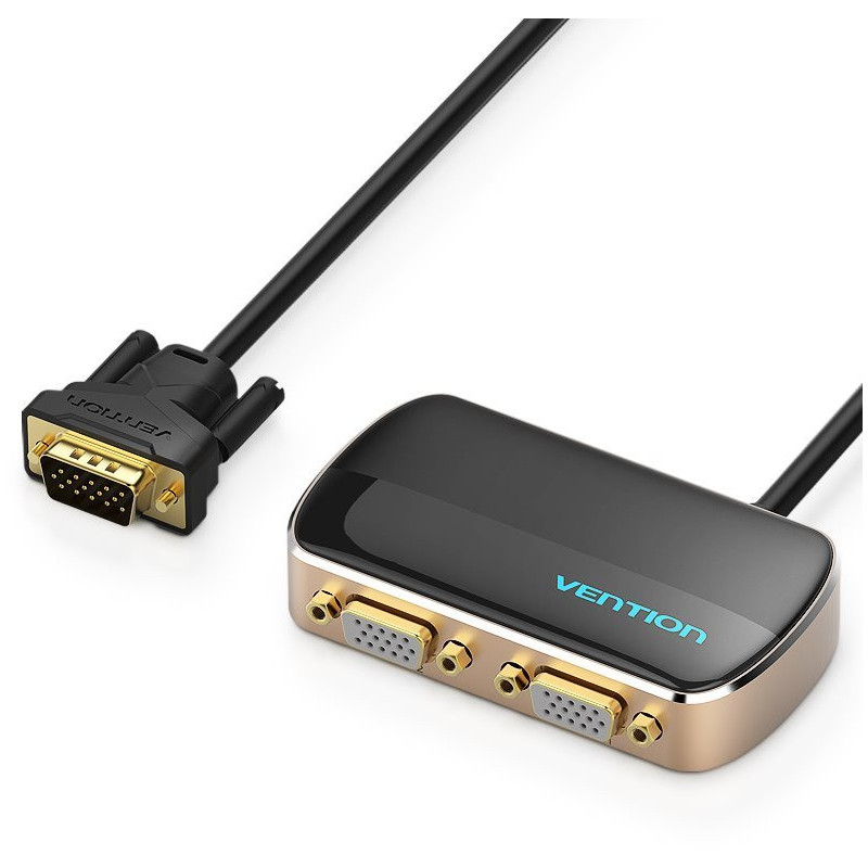 VEN DBABF Vention 1 In 2 Out VGA Splitter 1M Black
