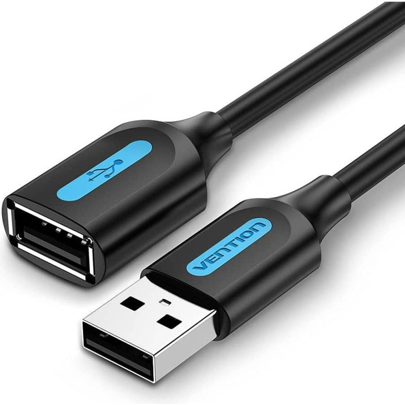 VEN CBIBJ Vention USB 2.0 A Male to A Female Extension Cable 5M Black PVC Type VEN CBIBJ Vention USB 2.0 A Male to A Female Extension Cable 5M Black PVC Type