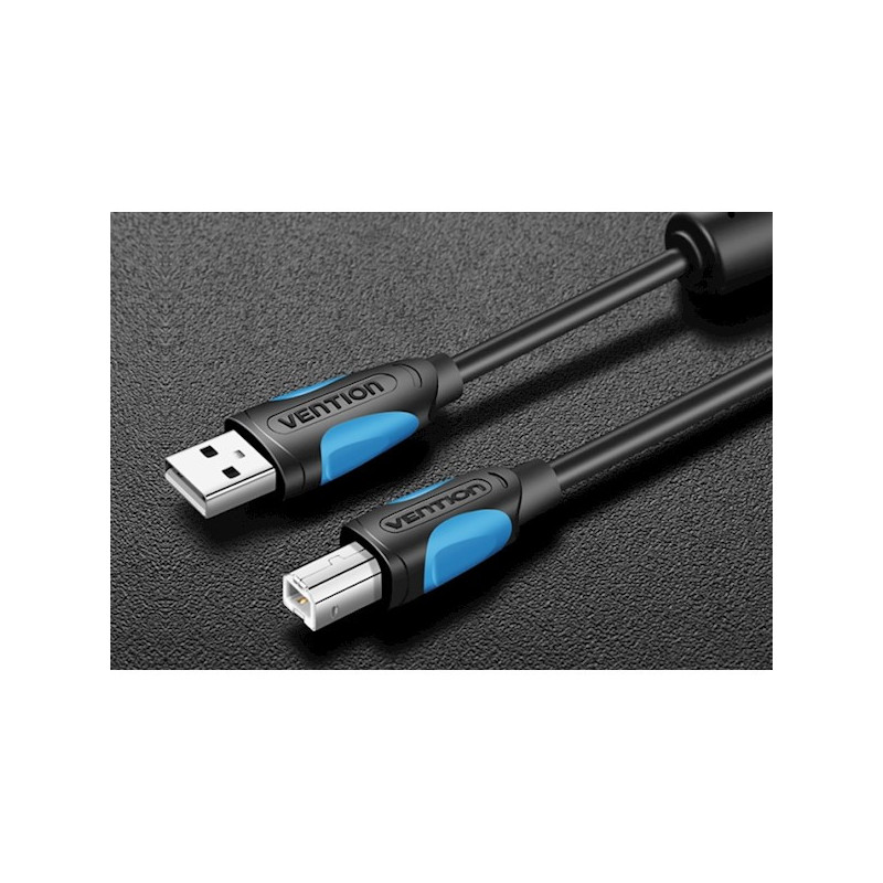 VEN VAS-A16-B1000 Vention USB2.0 A Male to B Male Print Cable with 2*Ferrite Core 10M Black VEN VAS-A16-B1000 Vention USB2.0 A Male to B Male Print Cable with 2*Ferrite Core 10M Black