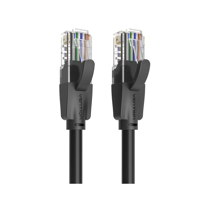 VEN IBEBF Vention Cat.6 UTP Patch Cable 1M Black VEN IBEBF Vention Cat.6 UTP Patch Cable 1M Black