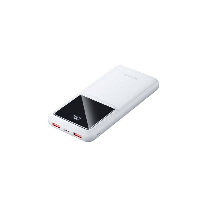 VEN FHKW0 Vention 10,000mAh Power Bank-WHITE VEN FHKW0 Vention 10,000mAh Power Bank-WHITE