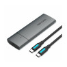 VEN KPGH0 Vention M.2 NVMe SSD Enclosure (USB 3.1 Gen 2-C) Gray Aluminum Alloy Type