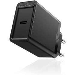 VEN FADB0-UK Vention 1-port USB-C Wall Charger(20W) UK- Plug Black