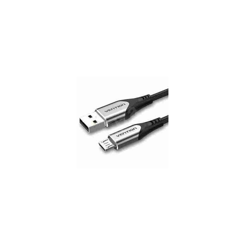 VEN CODHF Ven CODHF Cotton Braided USB 2.0 A Male to C Male 3A Cable 1M Gray Aluminum Alloy Type VEN CODHF Ven CODHF Cotton Braided USB 2.0 A Male to C Male 3A Cable 1M Gray Aluminum Alloy Type