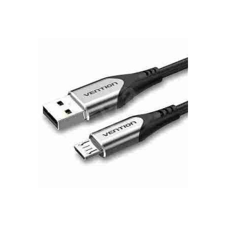 VEN CODHF Ven CODHF Cotton Braided USB 2.0 A Male to C Male 3A Cable 1M Gray Aluminum Alloy Type