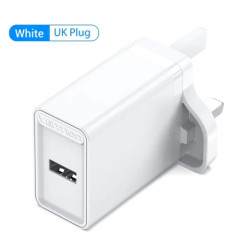 VEN FAAW0-UK Ven FAAW0-UK 1-port USB Wall Charger(12W) UK-Plug White