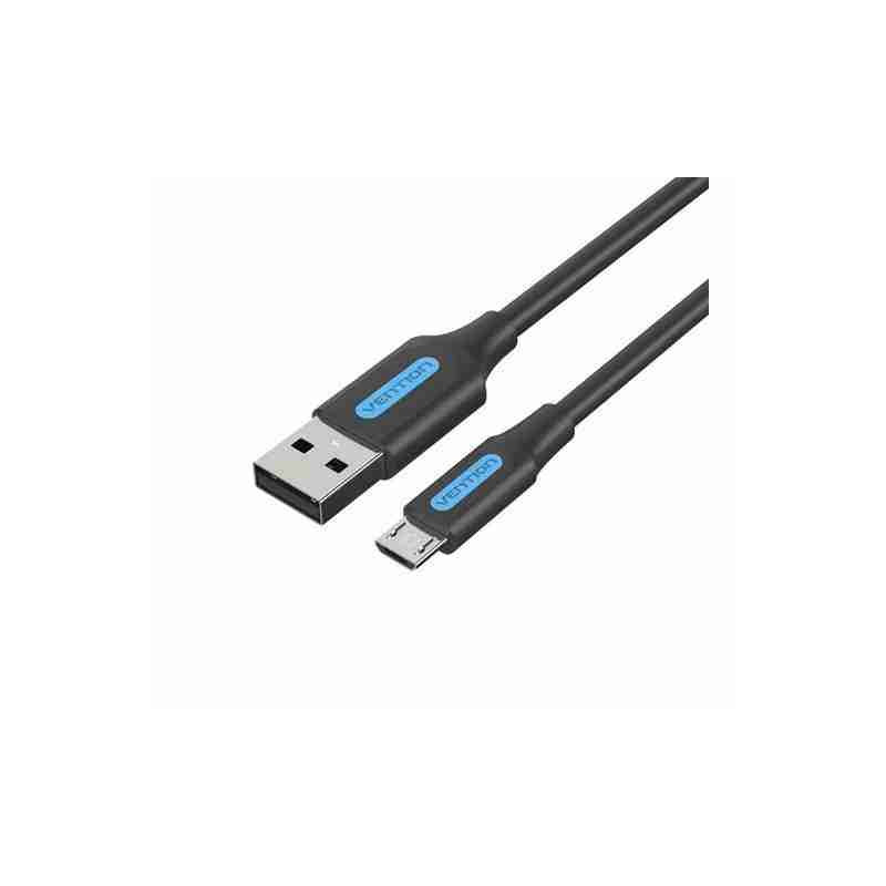 VEN COLBH Vention USB 2.0 A Male to Micro-B Male 3A Cable 2M Black VEN COLBH Vention USB 2.0 A Male to Micro-B Male 3A Cable 2M Black