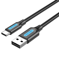 VEN COKBF Vention USB 2.0 A Male to C Male Cable 1M Black PVC Type