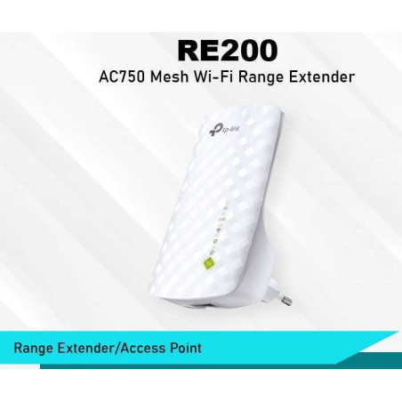 TP-Link TL-RE200 AC750 Mesh Wi-Fi Range Extender