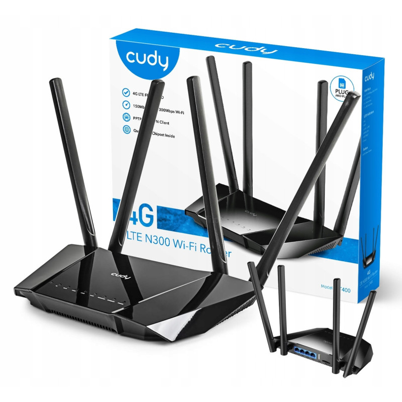 CUDY LT400 N300 WI-FI 4G Lte Router