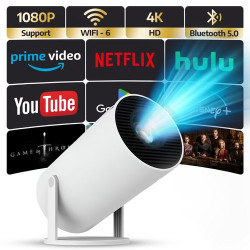 HY-300 Pro Portable Smart Android TV With Netflix, Youtube ETC