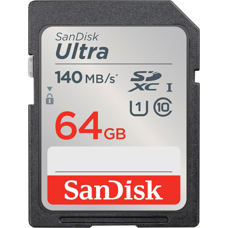 SanDisk Ultra 64GB SDXC UHS-I Card (140MB/s) SanDisk Ultra 64GB SDXC UHS-I Card (140MB/s)