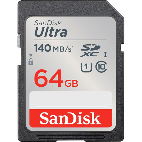 SanDisk Ultra 64GB SDXC UHS-I Card (140MB/s)
